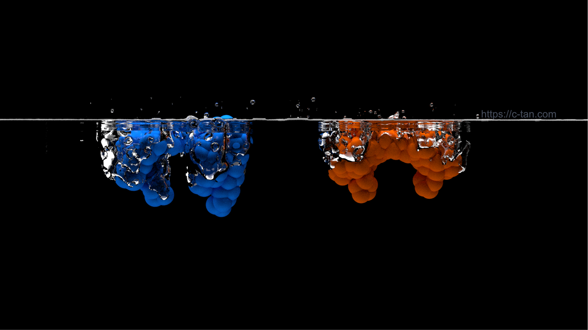 CG simulations of protein solvation.